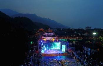 3rd India-China International Yoga Festival at Dujiangyan