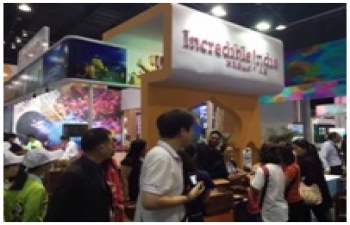Indian Pavilion at 3rd Sichuan International Travel Expo in Emeishan, Sichuan