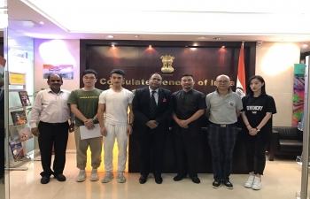 Consul General's meeting with the crew of film "Enter the Girl Dragon", which will be shot in India (29 August 2019)