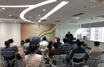 CG's interaction with Indian engineering graduates undergoing training at Midea Group (27 August, Guangzhou)