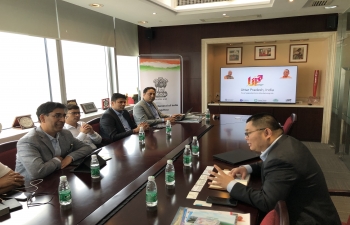 Govt of Uttar Pradesh Delegation’s meeting with Chinese Companies in Guangzhou  for Investment Promotion (17 Sep 2019)