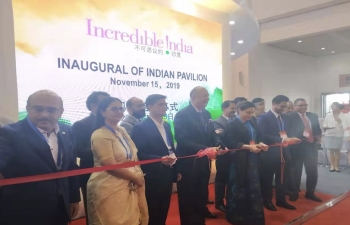 Inauguration of India Pavilion at China International Travel Mart 2019 (Kunming, 15 Nov)