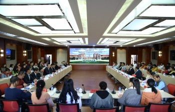 Ambassador Vikram Misri's  visit to India China Yoga College, Yunnan Minzu University (Kunming, 29 Nov)