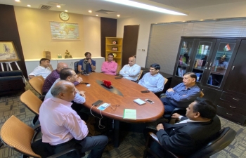 Interaction of Consul(CCP) with the members of Indian community from Guangzhou at Consulate on 19 August, 2020